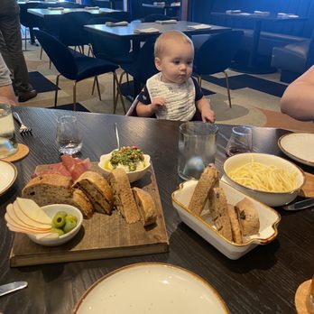 Monaco - Burratta app and baby with noodles!! - Italian Near Me - Irving, Texas