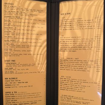 Bacari North Park - Drink menu August 2026 - Breakfast & Brunch Near Me - San Diego, California