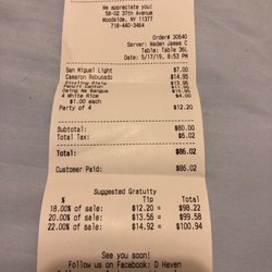 D'Haven - The misleading receipt