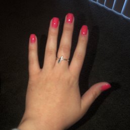 Dip powder on natural nail