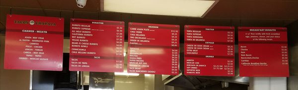 Menu photo 6 Tacos Chapala Stockton, CA