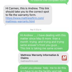 Warranty claim