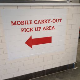 Way too busy even for mobile order pickup