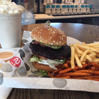 Burger 21 - Sterling - Veggie burger, half/half fries, Oreo shake! - Burgers Near Me - Sterling, Virginia Burger 21 - Sterling - Veggie burger, half/half fries, Oreo shake! - Burgers Near Me - Sterling, Virginia