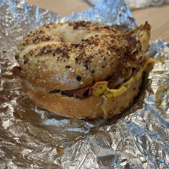 Bagel Train - Taylor ham breakfast sandwich - Bagels Near Me - Suffern, New York