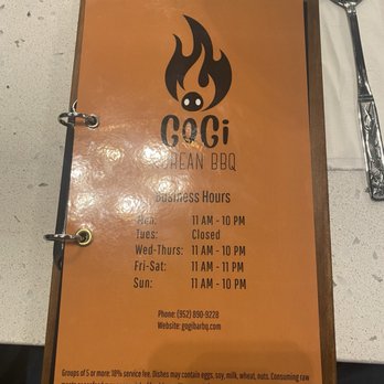 GoGi Korean BBQ - Menu - Korean Near Me - Savage, Minnesota