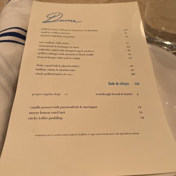 Dame - Menu January 2022 - Seafood Near Me - New York, New York Dame - Menu January 2022 - Seafood Near Me - New York, New York