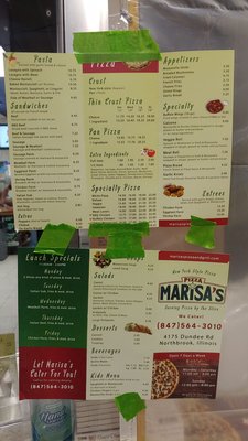 Menu photo 3 Marisa's Pizza Northbrook, IL