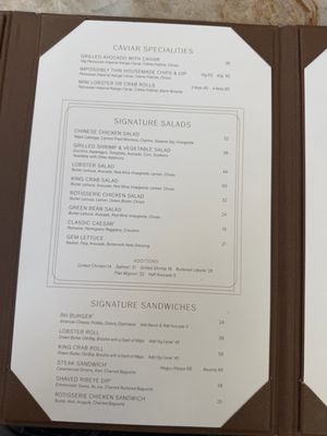 Menu photo 5 RH Ocean Grill at RH Newport Beach Newport Beach, CA Menu photo 5 RH Ocean Grill at RH Newport Beach Newport Beach, CA