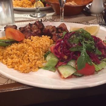 Levante Pide Restaurant - Lamb shish with cous cous rice, seriously good! - Turkish Near Me - London, XGL Levante Pide Restaurant - Lamb shish with cous cous rice, seriously good! - Turkish Near Me - London, XGL