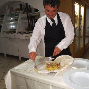 Cacio e Pepe - Spaghetti in a paper bag. - Italian Near Me - Rome, RM Cacio e Pepe - Spaghetti in a paper bag. - Italian Near Me - Rome, RM