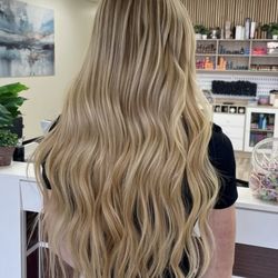 Colorology Salon - Deep blonde with extensions