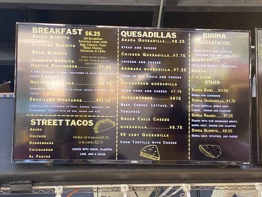 Menu photo 4 Quesadilla Way Albuquerque, NM