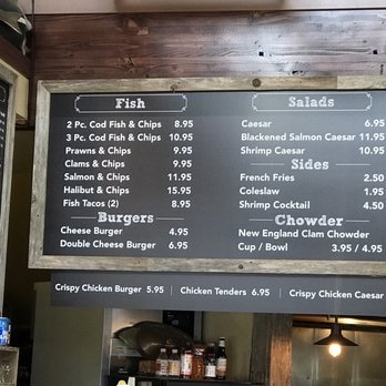 Tom's Fish N Chips - 8/2020 Menu - Burgers Near Me - Cannon Beach, Oregon Tom's Fish N Chips - 8/2020 Menu - Burgers Near Me - Cannon Beach, Oregon