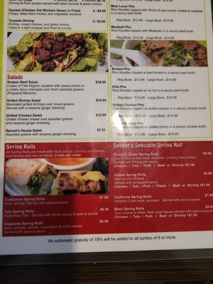 Menu photo 2 Sprout's Springroll & Pho Arlington, TX