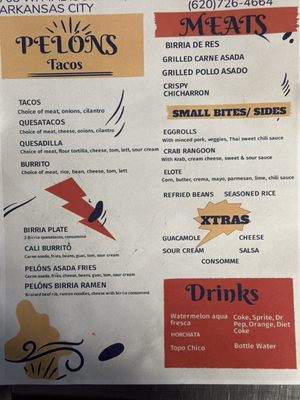 Menu photo 3 Pelóns Tacos Arkansas City, KS Menu photo 3 Pelóns Tacos Arkansas City, KS