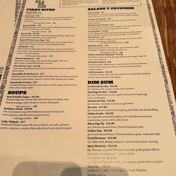 China Poblano - Menu side 1 - Chinese Near Me - Las Vegas, Nevada