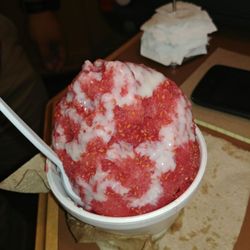 Hawaii Hua - Raspberry with sweet condensed milk topping!