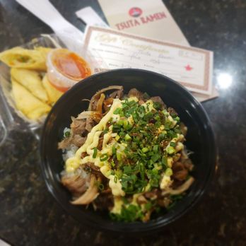 Tsuta Ramen - Cha-Shu Donburi and Harumaki - Ramen Near Me - Hudson, Wisconsin