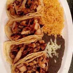 ASADA - ASADA tacos, black beans, and rice