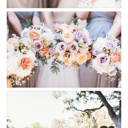 Ceremony arrangement and bridesmaid bouquets Ceremony arrangement and bridesmaid bouquets