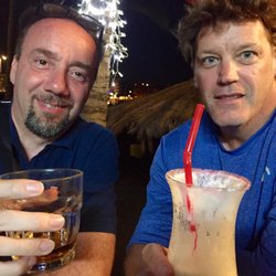 Love on The Beach - Saluti! Satisfied patrons of Love on The Beach, beach bar.