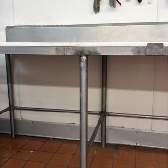 Mr Fix It Repair Services - Welding a food service table - Plumbing Near Me Mr Fix It Repair Services - Welding a food service table - Plumbing Near Me