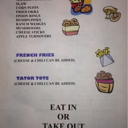 Chic Restaurant - Menu Back