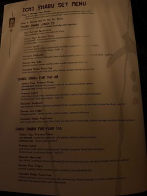 Menu photo 2 Ichi Shabu Fresno, CA Menu photo 2 Ichi Shabu Fresno, CA