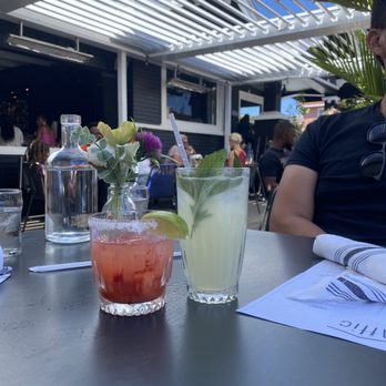 The Attic - Cocktails: Strawberry Marg and Cucumber Mule - Breakfast & Brunch Near Me - Long Beach, California The Attic - Cocktails: Strawberry Marg and Cucumber Mule - Breakfast & Brunch Near Me - Long Beach, California