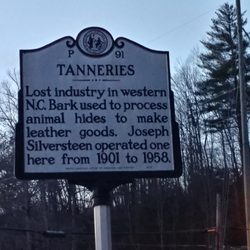 Tanneries Historical Marker - Tanneries Historical Marker in Rosman, NC