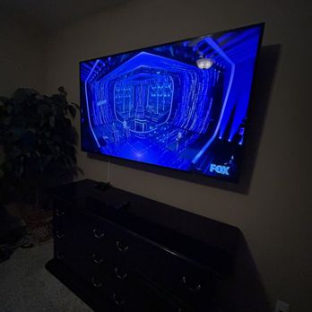 Movidah - 75" full swivel we installed for a client with wire management - TV Mounting Near Me - Surprise, Arizona Movidah - 75" full swivel we installed for a client with wire management - TV Mounting Near Me - Surprise, Arizona