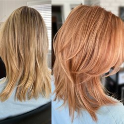 Before & After: strawberry blonde