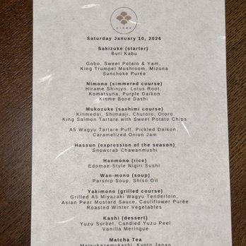 Kinme Omakase - Fantastic menu. - Sushi Bars Near Me - San Diego, California Kinme Omakase - Fantastic menu. - Sushi Bars Near Me - San Diego, California