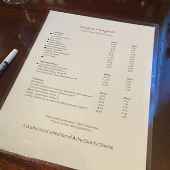 Douglas Vineyards - Wine Tasting Room Near Me - Kannapolis, North Carolina