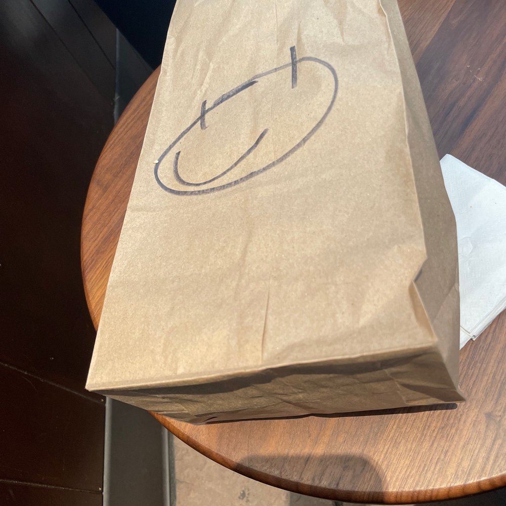 I got a bacon, egg, and cheese bagel... with a smile. I got a bacon, egg, and cheese bagel... with a smile.