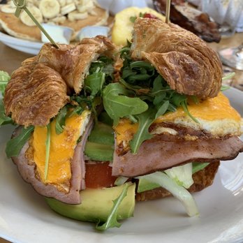 Island Lava Java - Drag It Thru the Garden Croissant Sandwich - highly recommend! - American Near Me - Kailua Kona, Hawaii Island Lava Java - Drag It Thru the Garden Croissant Sandwich - highly recommend! - American Near Me - Kailua Kona, Hawaii