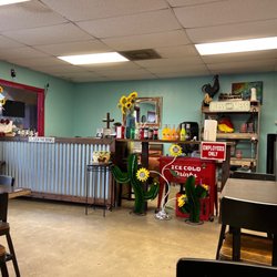 Mrs. Zuri’s Kitchen - Inside of the restaurant. All drinks are bottled and sold separately. FYI.