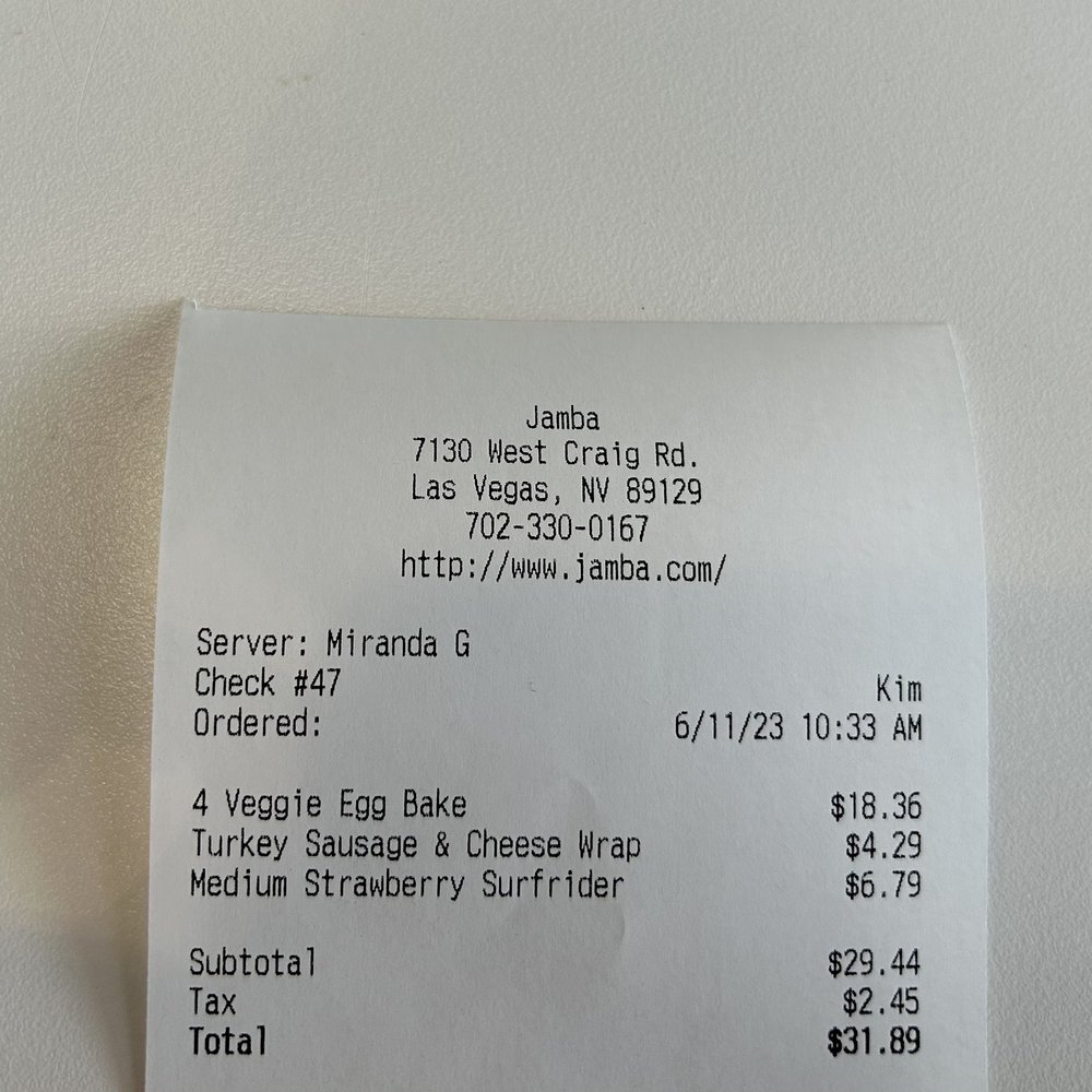 Jamba - 2nd visit - Juice Bars & Smoothies Near Me - Las Vegas, Nevada