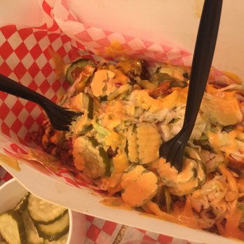 Howlin' Ray's - The Mario fries are RIDICULOUS!! Fries, hot chicken, slaw, cheese and pickles. - Southern Near Me - Los Angeles, California Howlin' Ray's - The Mario fries are RIDICULOUS!! Fries, hot chicken, slaw, cheese and pickles. - Southern Near Me - Los Angeles, California