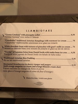 Menu photo 2 Llamber Barcelona, B