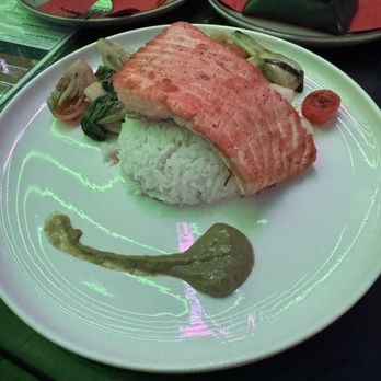 Tokyo Pearl - Salmon Dinner w/ rice and bok choy - Sushi Bars Near Me - Washington, DC, District of Columbia