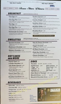 Menu photo 2 4 Star Diner Roland, OK Menu photo 2 4 Star Diner Roland, OK