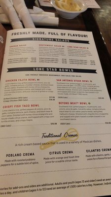 Menu photo 1 Lone Star Texas Grill Oakville, ON