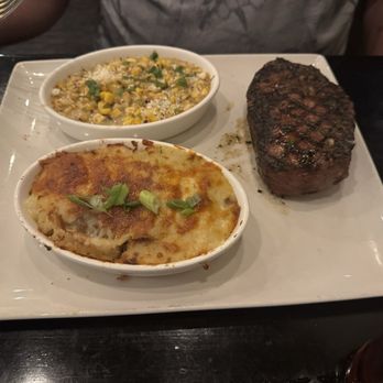 Bristol Seafood Grill - Ribeye, Mexican street corn, and twice baked potato - Seafood Near Me - O'Fallon, Missouri