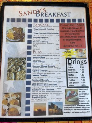 Menu photo 1 Sandy's Restaurant & RV PARK Pearce, AZ Menu photo 1 Sandy's Restaurant & RV PARK Pearce, AZ