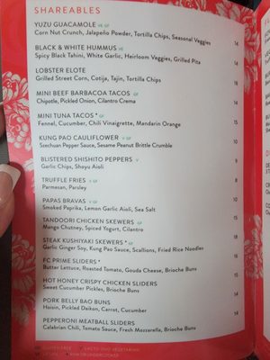 Menu photo 7 Flight Club Houston Houston, TX