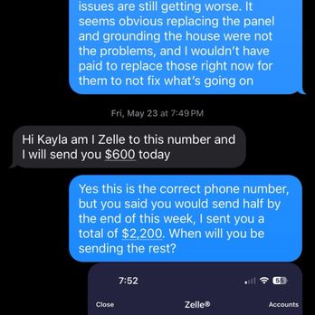 IRK Electrical Services - Agreement to repay before blocking me - Electricians Near Me IRK Electrical Services - Agreement to repay before blocking me - Electricians Near Me