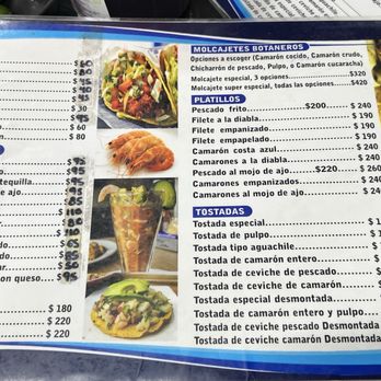 Mariscos Machatlán - Menu - Street Vendors Near Me - Tijuana, BCN