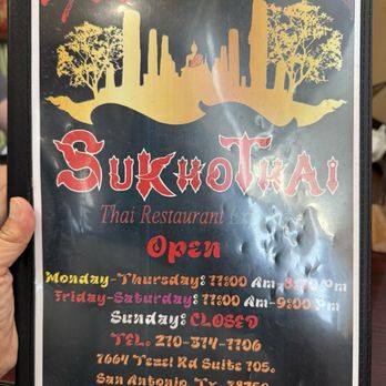 Sukhothai Thai Restaurant Express - Thai Near Me - San Antonio, Texas
